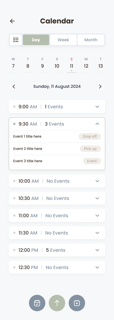 Calendar view