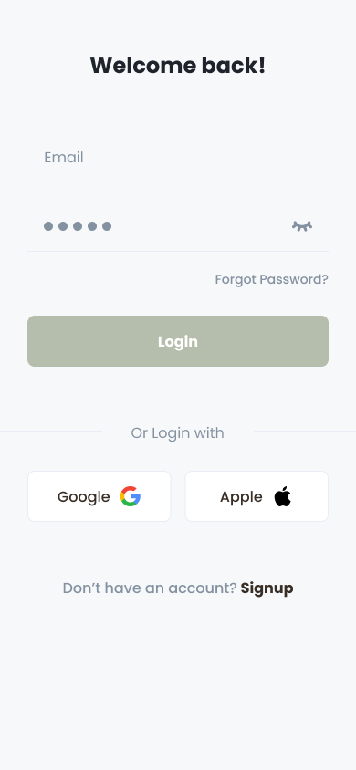 Login Screen