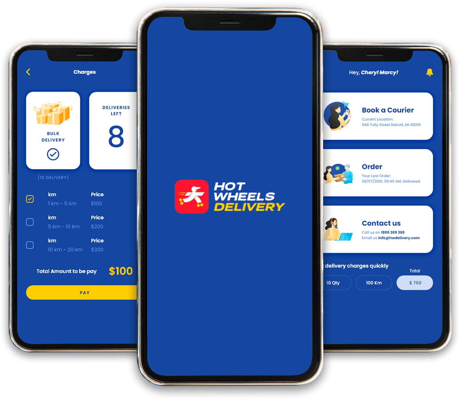 Feature screen — delivery coordination