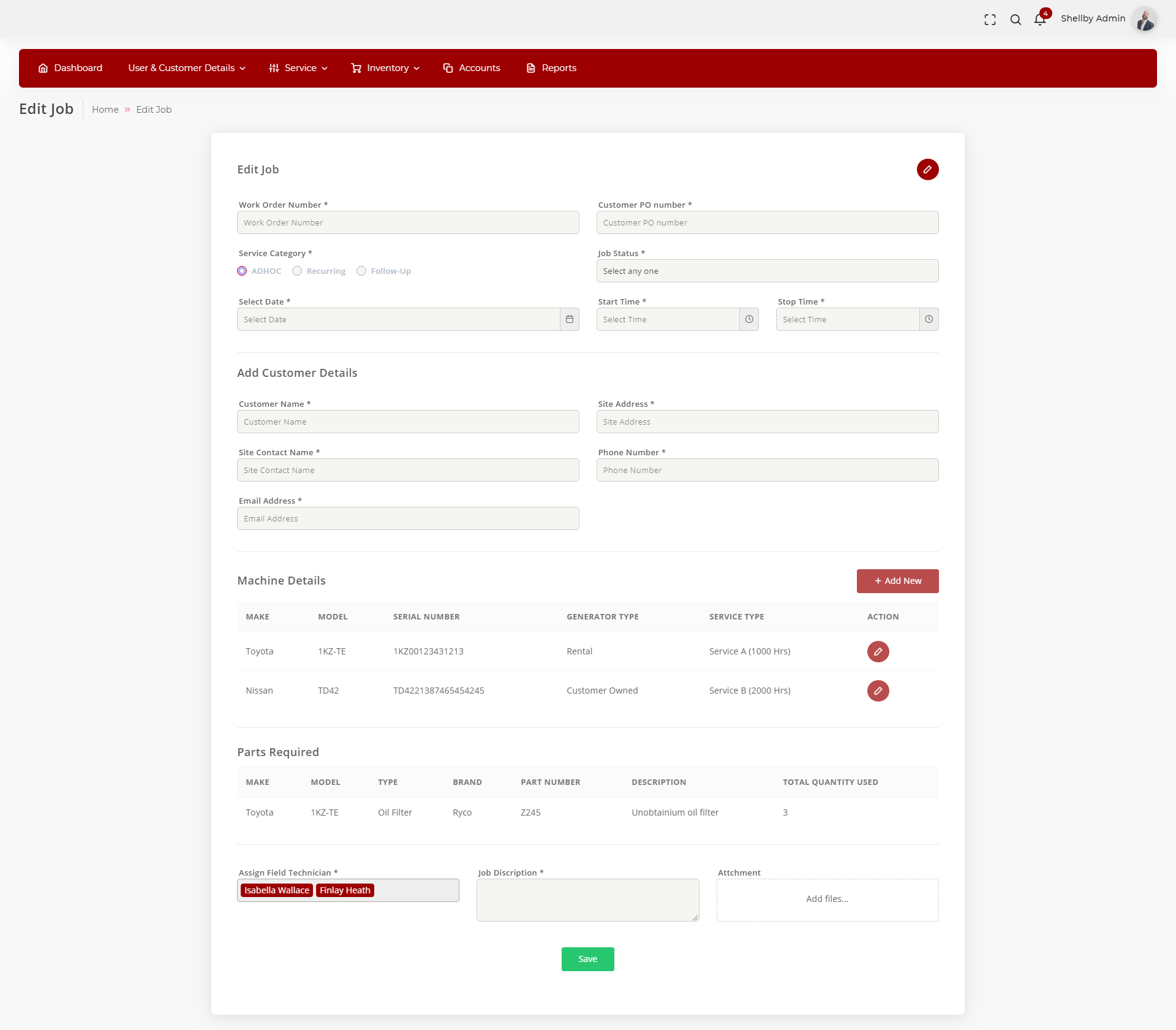 Reporting Dashboard