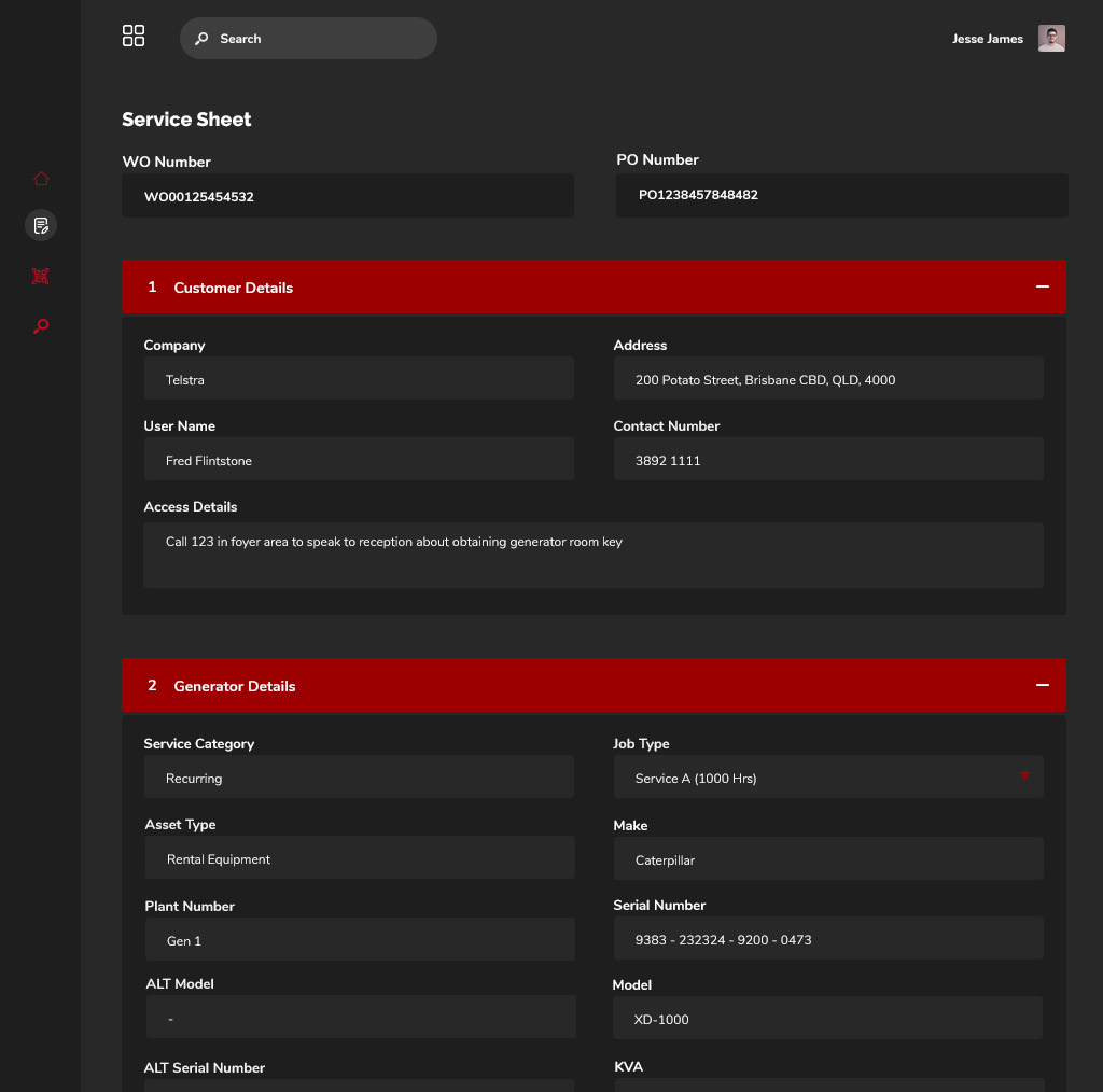 Mobile App Interface