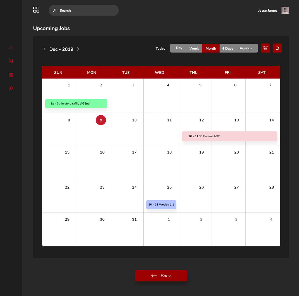 Web Portal Dashboard